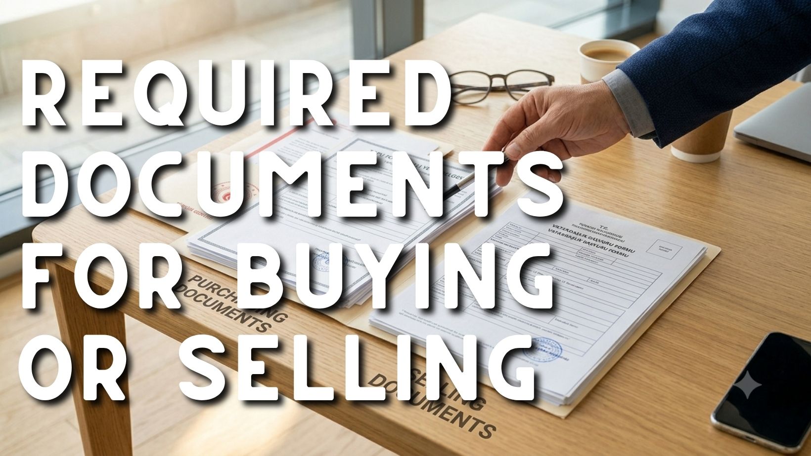 REQUIRED DOCUMENTS WHILE SELLING OR PURCHASING A PROPERTY